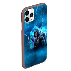 Чехол iPhone 11 Pro матовый Stalker sky art blue, цвет: 3D-коричневый — фото 2