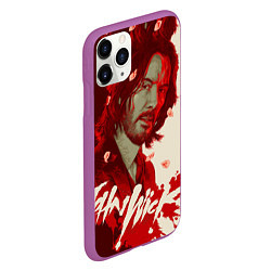 Чехол iPhone 11 Pro матовый John wick osaka, цвет: 3D-фиолетовый — фото 2