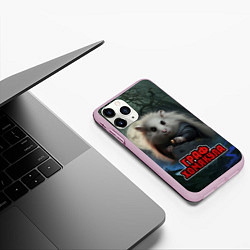 Чехол iPhone 11 Pro матовый Граф Хомякула в темном лесу, цвет: 3D-розовый — фото 2
