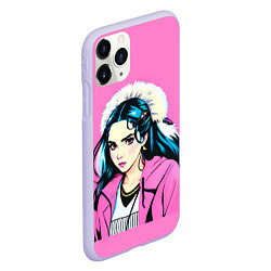 Чехол iPhone 11 Pro матовый Grimes в розовых тонах, цвет: 3D-светло-сиреневый — фото 2