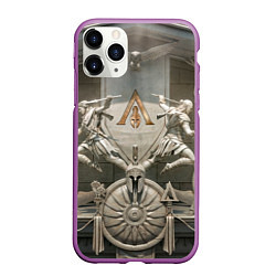 Чехол iPhone 11 Pro матовый Знаки братства ассасинов, цвет: 3D-фиолетовый