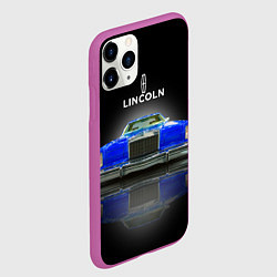 Чехол iPhone 11 Pro матовый Американский роскошный автомобиль Lincoln Continen, цвет: 3D-фиолетовый — фото 2