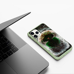 Чехол iPhone 11 Pro матовый Лесная ведьма, цвет: 3D-салатовый — фото 2