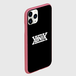 Чехол iPhone 11 Pro матовый Yanix надпись, цвет: 3D-малиновый — фото 2