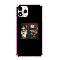 Чехол iPhone 11 Pro матовый Saluki, 104 - стыд или слава, цвет: 3D-розовый