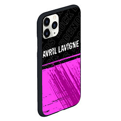 Чехол iPhone 11 Pro матовый Avril Lavigne rock legends: символ сверху, цвет: 3D-черный — фото 2