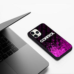 Чехол iPhone 11 Pro матовый Control pro gaming: символ сверху, цвет: 3D-черный — фото 2