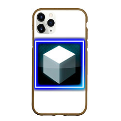 Чехол iPhone 11 Pro матовый Белый куб и магия, цвет: 3D-коричневый