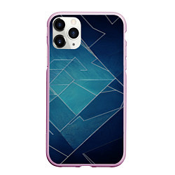 Чехол iPhone 11 Pro матовый Геометрическая бесконечность, цвет: 3D-розовый