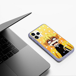 Чехол iPhone 11 Pro матовый Зеницу Агацума в ужасе, цвет: 3D-светло-сиреневый — фото 2