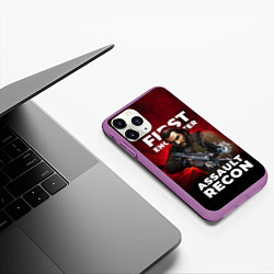 Чехол iPhone 11 Pro матовый First encounter assault recorn, цвет: 3D-фиолетовый — фото 2