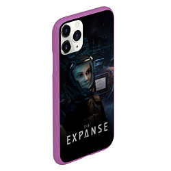 Чехол iPhone 11 Pro матовый The expanse - Camina, цвет: 3D-фиолетовый — фото 2