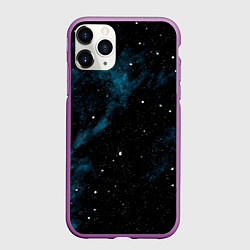 Чехол iPhone 11 Pro матовый Мрачная галактика