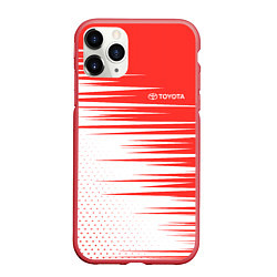 Чехол iPhone 11 Pro матовый Toyota sign, цвет: 3D-красный