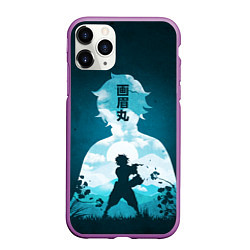 Чехол iPhone 11 Pro матовый Gabimaru the Hollow, цвет: 3D-фиолетовый