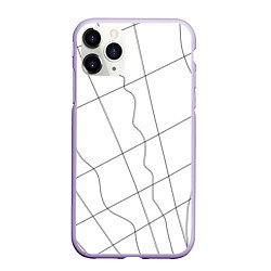 Чехол iPhone 11 Pro матовый Перспектива, цвет: 3D-светло-сиреневый