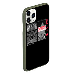 Чехол iPhone 11 Pro матовый Эрен Йегер - Атака титанов, цвет: 3D-темно-зеленый — фото 2