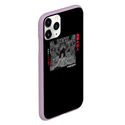 Чехол iPhone 11 Pro матовый Атака титанов: Эрен Йегер, цвет: 3D-сиреневый — фото 2