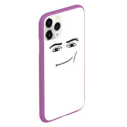 Чехол iPhone 11 Pro матовый Одежда Man Face Roblox, цвет: 3D-фиолетовый — фото 2