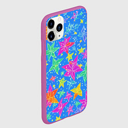 Чехол iPhone 11 Pro матовый Морские мотивы, цвет: 3D-фиолетовый — фото 2