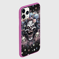 Чехол iPhone 11 Pro матовый Клоун зомби, цвет: 3D-фиолетовый — фото 2
