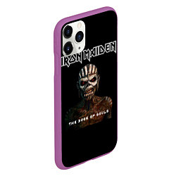Чехол iPhone 11 Pro матовый Iron Maiden - the book of souls, цвет: 3D-фиолетовый — фото 2