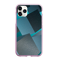 Чехол iPhone 11 Pro матовый Абстрактные ребристые кубы