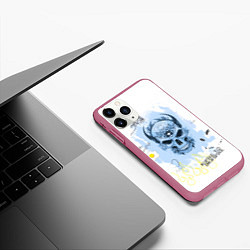 Чехол iPhone 11 Pro матовый Вдохновляй, цвет: 3D-малиновый — фото 2