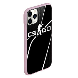 Чехол iPhone 11 Pro матовый Кс го -whiteline, цвет: 3D-розовый — фото 2