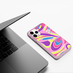 Чехол iPhone 11 Pro матовый Barbie Totally Hair - ретро костюм, цвет: 3D-розовый — фото 2