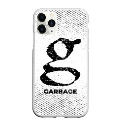 Чехол iPhone 11 Pro матовый Garbage с потертостями на светлом фоне, цвет: 3D-белый