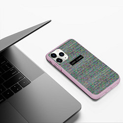 Чехол iPhone 11 Pro матовый Lost signal, цвет: 3D-розовый — фото 2