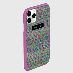 Чехол iPhone 11 Pro матовый Lost signal, цвет: 3D-фиолетовый — фото 2
