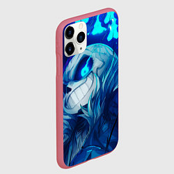 Чехол iPhone 11 Pro матовый Undertale game sans, цвет: 3D-малиновый — фото 2