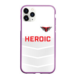 Чехол iPhone 11 Pro матовый Heroic white, цвет: 3D-фиолетовый