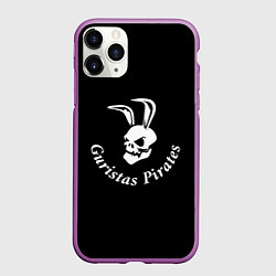 Чехол iPhone 11 Pro матовый Guristas pirates black, цвет: 3D-фиолетовый