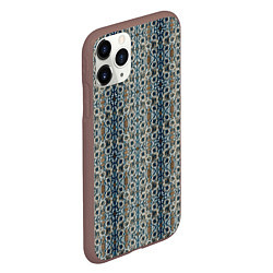 Чехол iPhone 11 Pro матовый Мраморные цепи, цвет: 3D-коричневый — фото 2