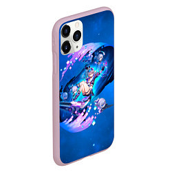 Чехол iPhone 11 Pro матовый Хонкай Стар Рейл: Серебряный Волк, цвет: 3D-розовый — фото 2