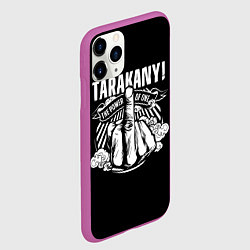 Чехол iPhone 11 Pro матовый Тараканы fuck off, цвет: 3D-фиолетовый — фото 2