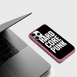 Чехол iPhone 11 Pro матовый Hardcore punk, цвет: 3D-малиновый — фото 2