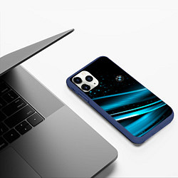 Чехол iPhone 11 Pro матовый BMW sign БМВ, цвет: 3D-тёмно-синий — фото 2