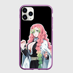 Чехол iPhone 11 Pro матовый Мицури канроджи - минимализм, цвет: 3D-фиолетовый
