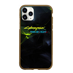 Чехол iPhone 11 Pro матовый Сyberpunk 2077 phantom liberty, цвет: 3D-коричневый