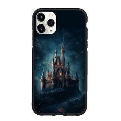 Чехол iPhone 11 Pro матовый Сказочный замок: арт нейросети, цвет: 3D-черный