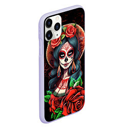 Чехол iPhone 11 Pro матовый Паломница - La Peregrina, цвет: 3D-светло-сиреневый — фото 2