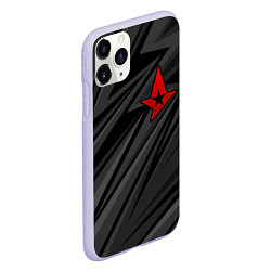 Чехол iPhone 11 Pro матовый Astralis - монохромный, цвет: 3D-светло-сиреневый — фото 2