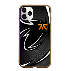 Чехол iPhone 11 Pro матовый Fnatic - white line, цвет: 3D-коричневый