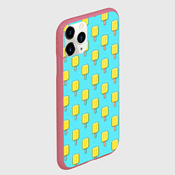 Чехол iPhone 11 Pro матовый Желтые эскимо, цвет: 3D-малиновый — фото 2