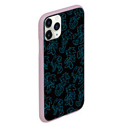 Чехол iPhone 11 Pro матовый Соник паттерн, цвет: 3D-розовый — фото 2