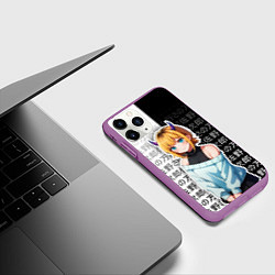 Чехол iPhone 11 Pro матовый Мем-тё - Звездное дитя, цвет: 3D-фиолетовый — фото 2